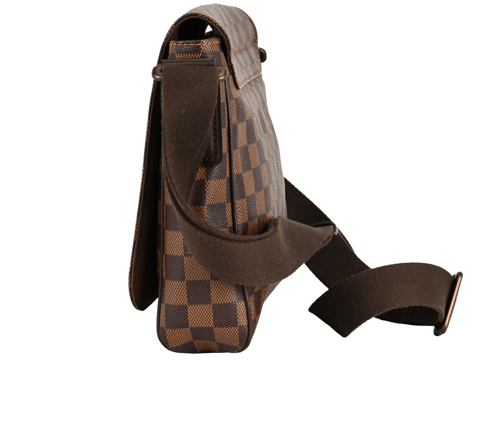 District PM Messenger, &pound;575, Handbags, Brown, Canvas, Bottom view